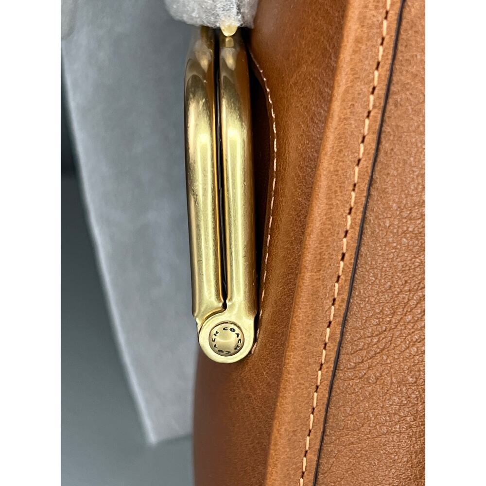 Coach Turnlock Haversack Bag - Amber Brown - Picture 7 of 15